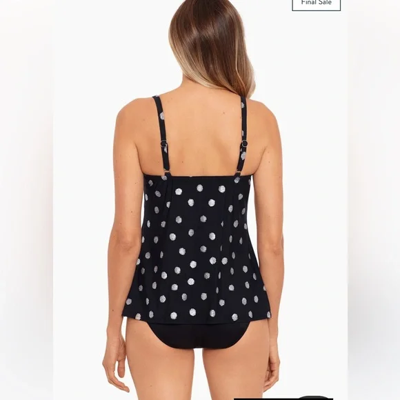 NWT MIRACLESUIT Pizzelles Love Knot Tankini Top